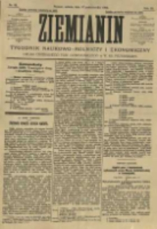 Ziemianin. Tygodnik naukowo-rolniczy i ekonomiczny; organ Centralnego Towarzystwa Gospodarczego w Wielkiem Księstwie Poznańskiem 1906.10.27 R.56 Nr43