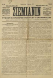 Ziemianin. Tygodnik naukowo-rolniczy i ekonomiczny; organ Centralnego Towarzystwa Gospodarczego w Wielkiem Księstwie Poznańskiem 1917.06.24 R.68 Nr25