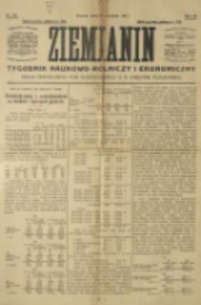 Ziemianin. Tygodnik naukowo-rolniczy i ekonomiczny; organ Centralnego Towarzystwa Gospodarczego w Wielkiem Księstwie Poznańskiem 1917.09.23 R.68 Nr38