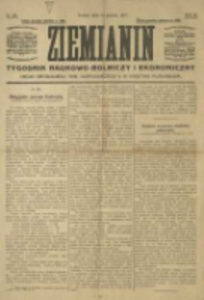Ziemianin. Tygodnik naukowo-rolniczy i ekonomiczny; organ Centralnego Towarzystwa Gospodarczego w Wielkiem Księstwie Poznańskiem 1917.12.16 R.68 Nr50