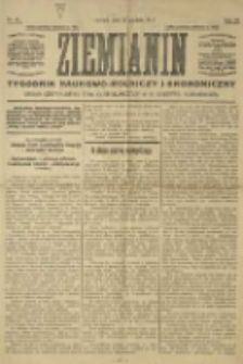 Ziemianin. Tygodnik naukowo-rolniczy i ekonomiczny; organ Centralnego Towarzystwa Gospodarczego w Wielkiem Księstwie Poznańskiem 1917.12.23 R.68 Nr51