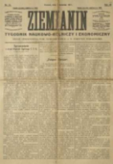 Ziemianin. Tygodnik naukowo-rolniczy i ekonomiczny; organ Centralnego Towarzystwa Gospodarczego w Wielkiem Księstwie Poznańskiem 1917.04.01 R.68 Nr13