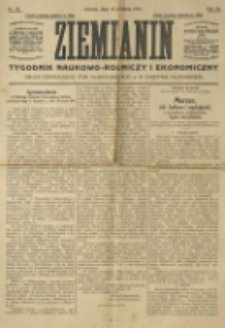 Ziemianin. Tygodnik naukowo-rolniczy i ekonomiczny; organ Centralnego Towarzystwa Gospodarczego w Wielkiem Księstwie Poznańskiem 1917.04.15 R.68 Nr15