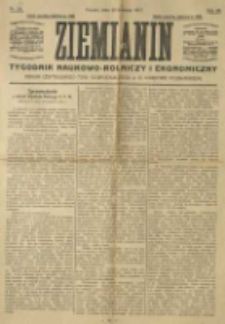 Ziemianin. Tygodnik naukowo-rolniczy i ekonomiczny; organ Centralnego Towarzystwa Gospodarczego w Wielkiem Księstwie Poznańskiem 1917.04.29 R.68 Nr17