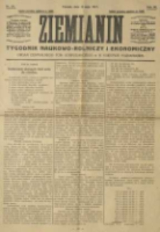 Ziemianin. Tygodnik naukowo-rolniczy i ekonomiczny; organ Centralnego Towarzystwa Gospodarczego w Wielkiem Księstwie Poznańskiem 1917.05.13 R.68 Nr19