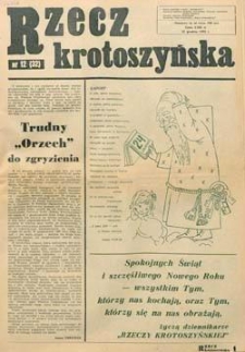 Rzecz Krotoszyńska 1992.12.22 Nr12(32)