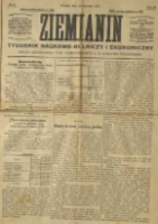 Ziemianin. Tygodnik naukowo-rolniczy i ekonomiczny; organ Centralnego Towarzystwa Gospodarczego w Wielkiem Księstwie Poznańskiem 1917.01.28 R.68 Nr4