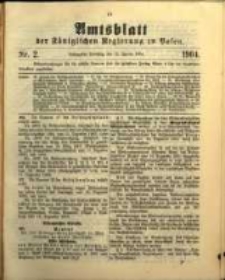 Amtsblatt der K&ouml;niglichen Regierung zu Posen.1904.01.12 Nr.2