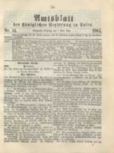Amtsblatt der K&ouml;niglichen Regierung zu Posen.1904.04.05 Nr.14
