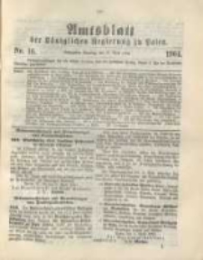 Amtsblatt der K&ouml;niglichen Regierung zu Posen.1904.04.19 Nr.16