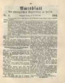 Amtsblatt der K&ouml;niglichen Regierung zu Posen.1904.04.26 Nr.17