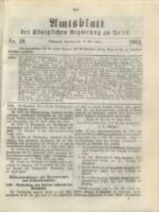 Amtsblatt der K&ouml;niglichen Regierung zu Posen.1904.05.10 Nr.19