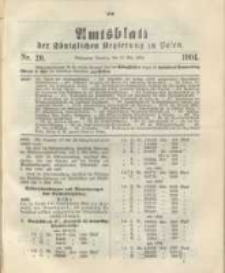 Amtsblatt der K&ouml;niglichen Regierung zu Posen.1904.05.17 Nr.20
