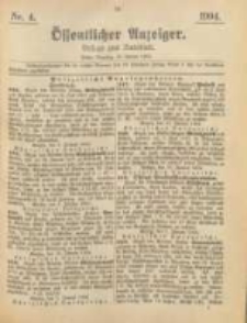 Oeffentlicher Anzeiger. 1904.01.26 Nro.4