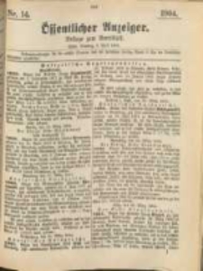 Oeffentlicher Anzeiger. 1904.04.05 Nro.14