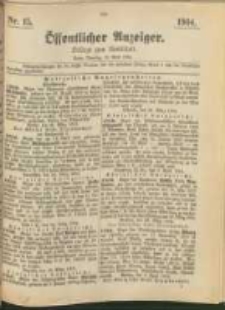 Oeffentlicher Anzeiger. 1904.04.12 Nro.15