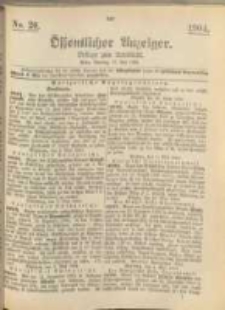 Oeffentlicher Anzeiger. 1904.05.17 Nro.20