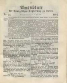 Amtsblatt der K&ouml;niglichen Regierung zu Posen.1904.06.14 Nr.24