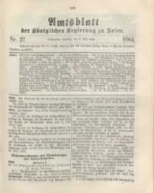 Amtsblatt der K&ouml;niglichen Regierung zu Posen.1904.07.05 Nr.27
