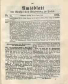 Amtsblatt der K&ouml;niglichen Regierung zu Posen.1904.08.30 Nr.35