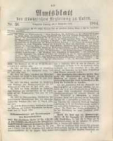 Amtsblatt der K&ouml;niglichen Regierung zu Posen.1904.09.06 Nr.36