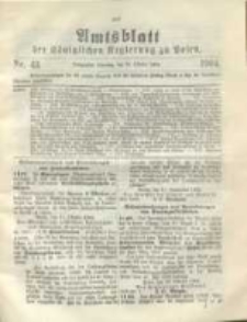 Amtsblatt der K&ouml;niglichen Regierung zu Posen.1904.10.25 Nr.43