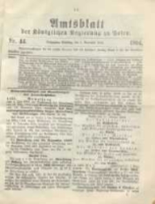 Amtsblatt der K&ouml;niglichen Regierung zu Posen.1904.11.01 Nr.44