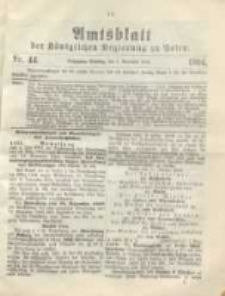 Amtsblatt der Königlichen Regierung zu Posen.1904.11.01 Nr.44