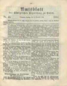 Amtsblatt der K&ouml;niglichen Regierung zu Posen.1904.11.29 Nr.48