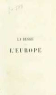 La Russie et l'Europe