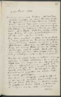 List Józefa Ignacego Kraszewskiego do Wawrzyńca Benzelstjerny-Engeströma z 25 października 1880 roku
