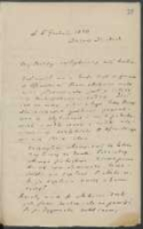 List Józefa Ignacego Kraszewskiego do Wawrzyńca Benzelstjerny-Engeströma z 5 grudnia 1880 roku