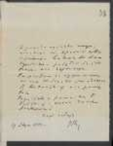 List J&oacute;zefa Ignacego Kraszewskiego do Wawrzyńca Benzelstjerny-Engestr&ouml;ma z 19 stycznia 1881 roku