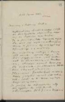 List J&oacute;zefa Ignacego Kraszewskiego do Wawrzyńca Benzelstjerny-Engestr&ouml;ma z 22 stycznia 1881 roku