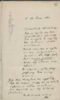 List J&oacute;zefa Ignacego Kraszewskiego do Wawrzyńca Benzelstjerny-Engestr&ouml;ma z 23 stycznia 1881 roku
