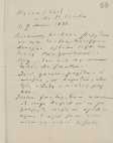 List Józefa Ignacego Kraszewskiego do Wawrzyńca Benzelstjerny-Engeströma z 9 marca 1881 roku