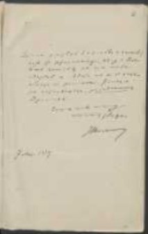 List Józefa Ignacego Kraszewskiego do Wawrzyńca Benzelstjerny-Engeströma z 7 maja 1879 roku