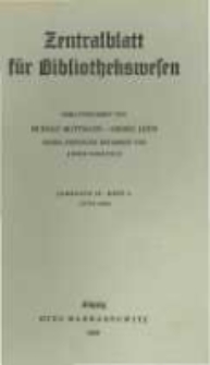 Zentralblatt f&uuml;r Bibliothekswesen. 1939.06 Jg.56 heft 6