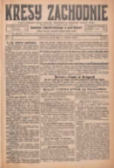 Kresy Zachodnie: pismo poświęcone obronie interes&oacute;w narodowych na zachodnich ziemiach Polski 1926.01.06 R.4 Nr4