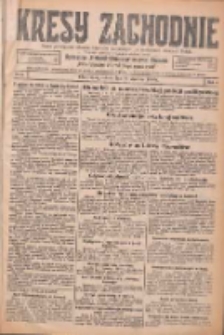 Kresy Zachodnie: pismo poświęcone obronie interes&oacute;w narodowych na zachodnich ziemiach Polski 1926.01.09 R.4 Nr6