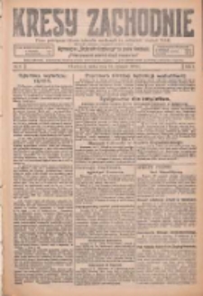 Kresy Zachodnie: pismo poświęcone obronie interes&oacute;w narodowych na zachodnich ziemiach Polski 1926.01.13 R.4 Nr9