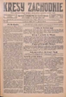 Kresy Zachodnie: pismo poświęcone obronie interes&oacute;w narodowych na zachodnich ziemiach Polski 1926.01.27 R.4 Nr21