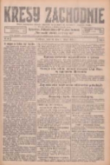 Kresy Zachodnie: pismo poświęcone obronie interes&oacute;w narodowych na zachodnich ziemiach Polski 1926.02.04 R.4 Nr27