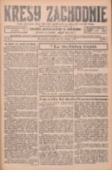 Kresy Zachodnie: pismo poświęcone obronie interes&oacute;w narodowych na zachodnich ziemiach Polski 1926.02.20 R.4 Nr41
