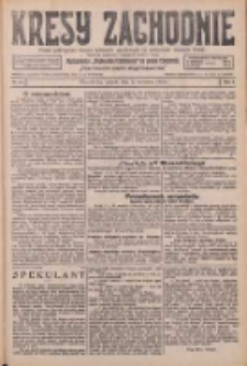 Kresy Zachodnie: pismo poświęcone obronie interesów narodowych na zachodnich ziemiach Polski 1926.04.09 R.4 Nr81