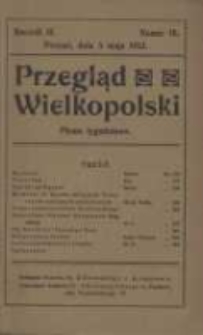 Przegląd Wielkopolski : pismo tygodniowe 1912.05.12 R.2 nr18