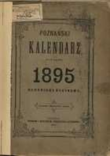 Poznański Kalendarz na rok zwyczajny 1895. R.22.