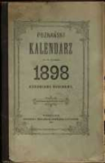 Poznański Kalendarz na rok zwyczajny 1898. R.25.
