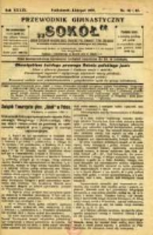 Przewodnik Gimnastyczny "Sokół": organ Dzielnicy Małopolskiej Związku Polskich Gimnastycznych Towarzystw Sokolich 1922.10/11 R.39 Nr10/11