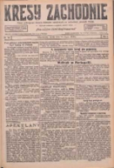Kresy Zachodnie: pismo poświęcone obronie interes&oacute;w narodowych na zachodnich ziemiach Polski 1926.07.14 R.4 Nr158